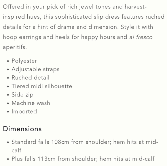 Anthropologie Ruched Slip Dress - bronze - Picture 5 of 9